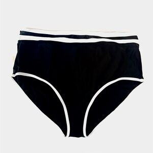 Torrid Black and White Bikini Bottom